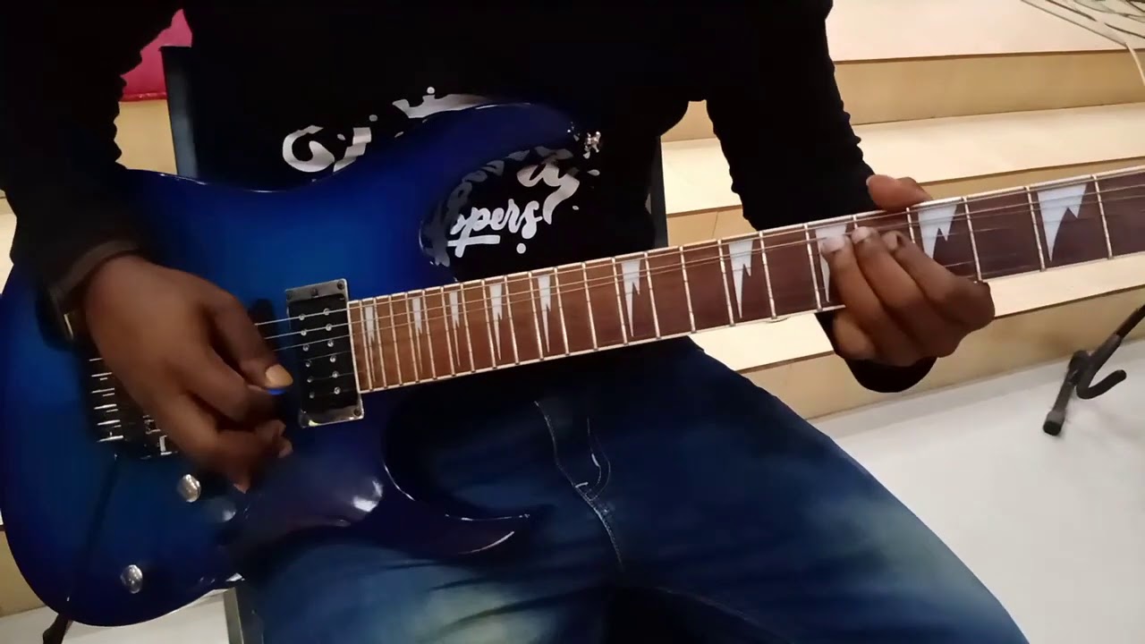 Yeshu Tera name lead  guitar tutorial  cover by Sunil Jesse