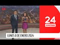 24 Central - Lunes 8 de enero 2024 | 24 Horas TVN Chile