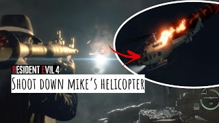 Can Leon Shoot Down Mike's Helicopter? (Resident Evil 4 Remake)