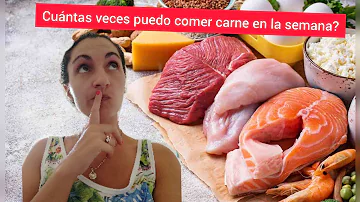 ¿Cuántas veces a la semana se debe comer carne de cerdo?