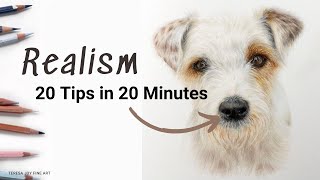20 Tips in 20 Minutes | Drawing a Realistic Dog's Nose - Beginner Tutorial #coloredpencildrawing