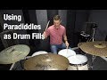 DRUM LESSON: How to Play Paradiddles as Drum Fills