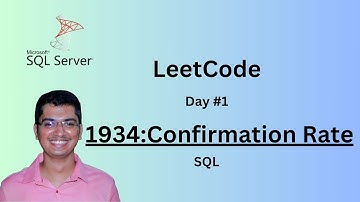 MSSQL Solution for Leet Code Problem 1934: Confirmation Rate