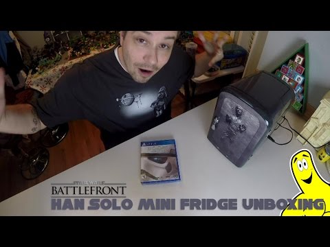 Star Wars Battlefront: Han Solo Mini Fridge Unboxing - HTG