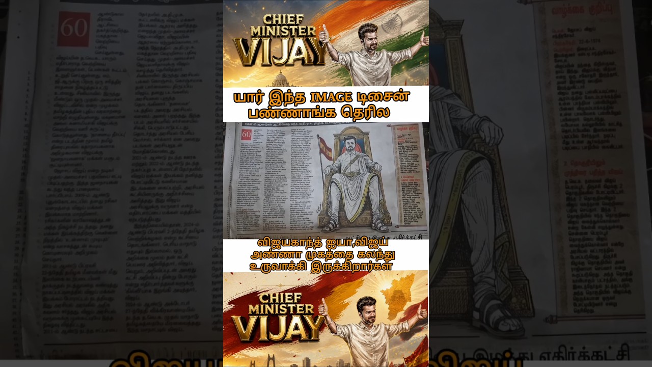 விஜய்காந்த் ஐயா உருவில் விஜய் #tvkmedia #tvkupdates #shortsstatus #vijaykanth #captain