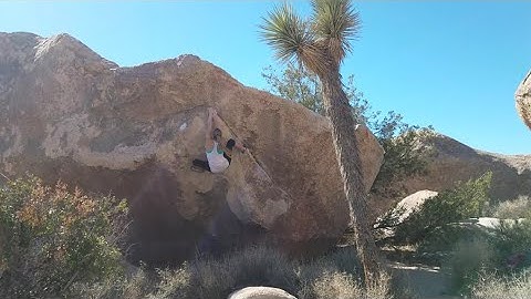 Nicole Overhang** (V6) Send - Joshua Tree
