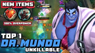 Wild Rift Dr Mundo - UNKILLABLE Top 1 Mundo Gameplay Ex-Grandmaster Ranked