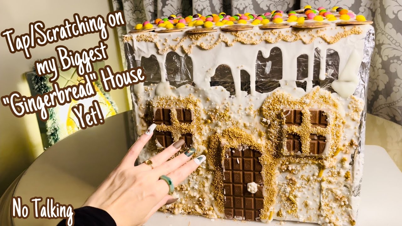 ASMR * Gingerbread House Tapping & Scratching! * No Talking * ASMRVilla