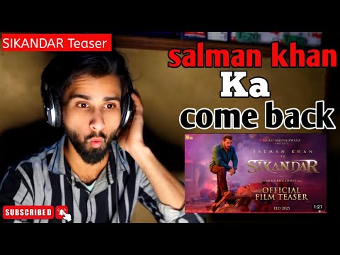 SIKANDAR Official Teaser (reaction)|Salman Khan |Rashmika| A.R. Murugadoss|REACTION WITH MAMSHAD