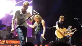 Lady Antebellum preforming Need you Now at Jones Beach 2014