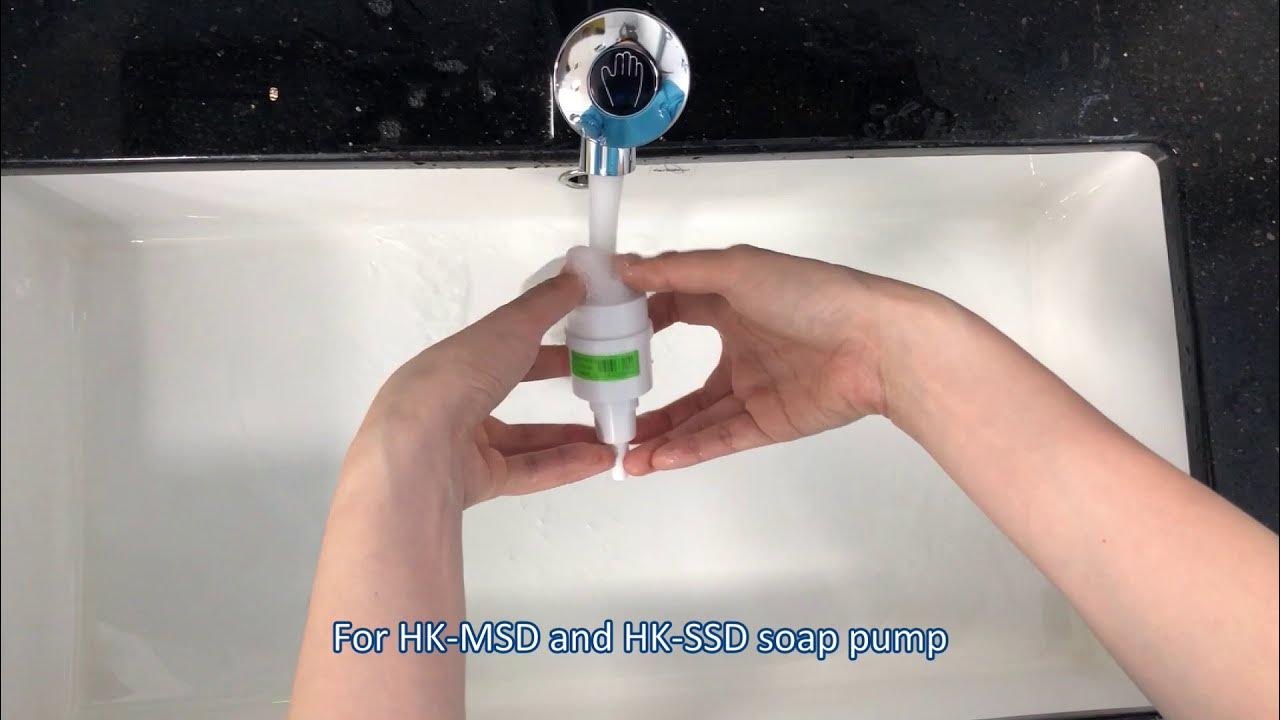 How to clean the soap pump when the commercial soap dispenser is