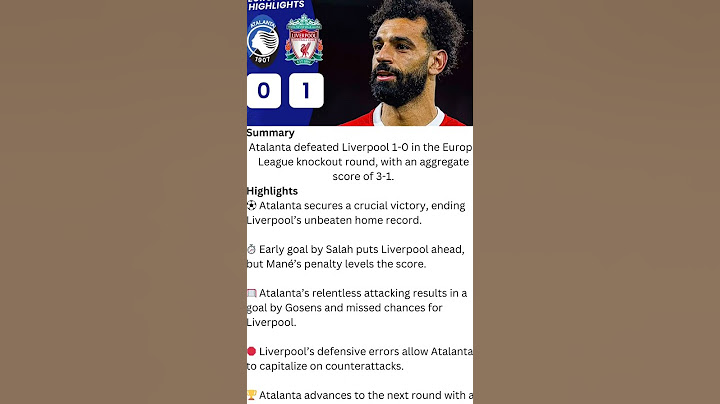 Atalanta vs Liverpool Score 0-1#uefaeuropaleague #atalanta #liverpool #highlights