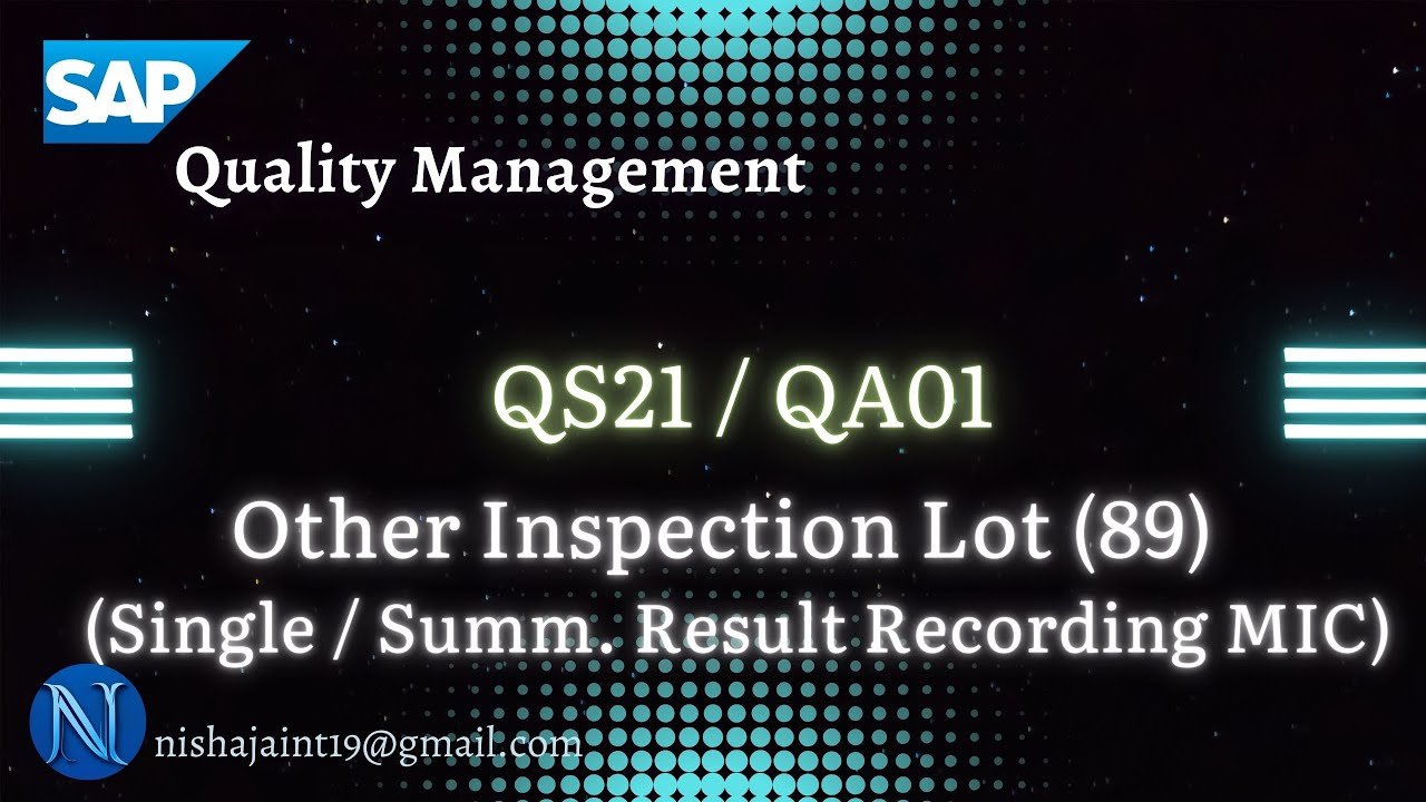 SAP S/4HANA QM Master Data | MIC : Single / Summarized Result Recording | SAP Quality Management