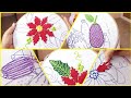 BORDADO FANTASÍA PUNTADAS FÁCILES Y RÁPIDAS Hand embroidery #24 | EASY EMBROIDERY @BORDADOSFACILES