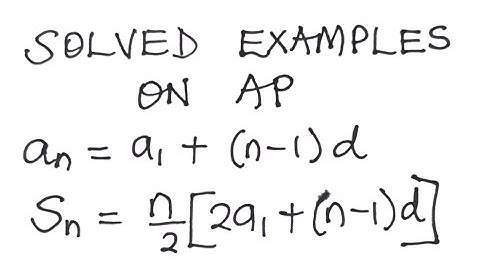 Solved Examples on AP | Arithmetic Progression Made Easy