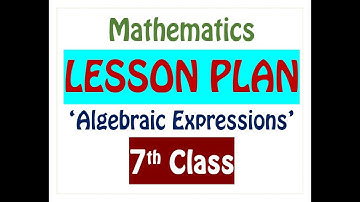 7th CLASS MATHS LEESON PLAN / 