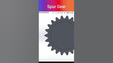 Spur Gears#shorts #short #shortvideo #cadmonkeys #solidworks #spurgear #shortsfeed