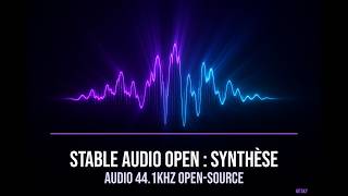 Stable Audio Open : Génération Audio Stéréo 44.1kHz avec des Données Creative Commons