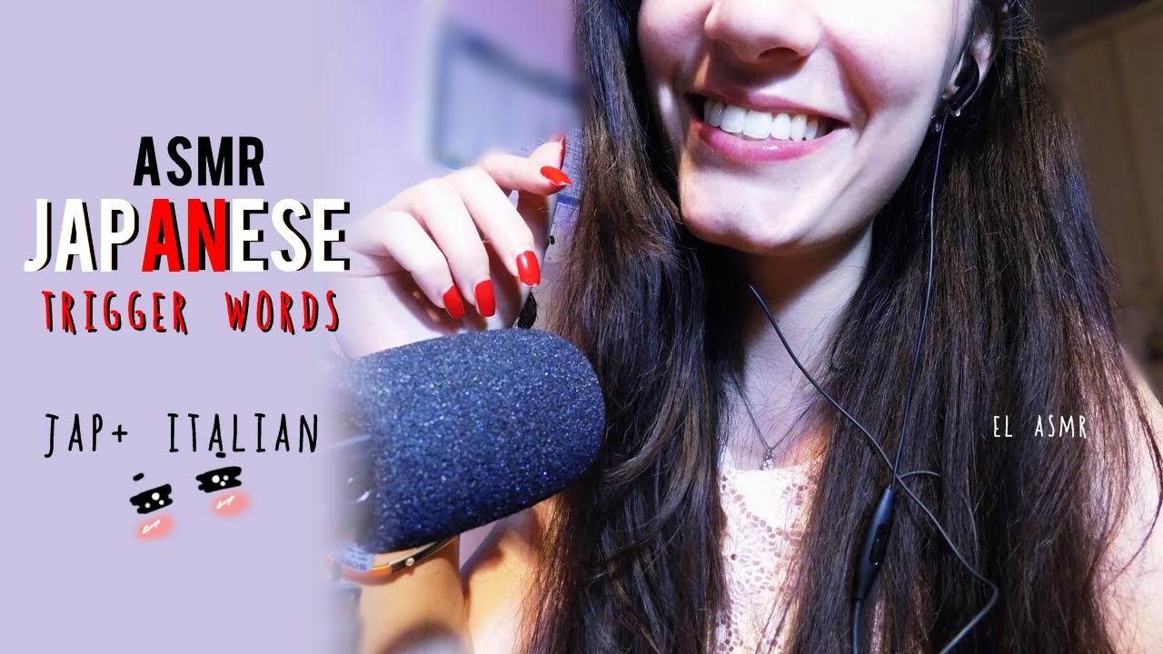 【Japanese ASMR】 Binaural Japanese Trigger words Repetition (whisper~ Jap+ Italian)♥
