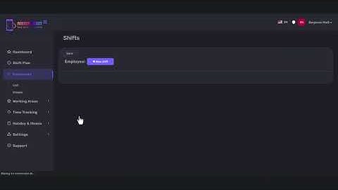 Rosterrocket.de - Insert shifts at employees