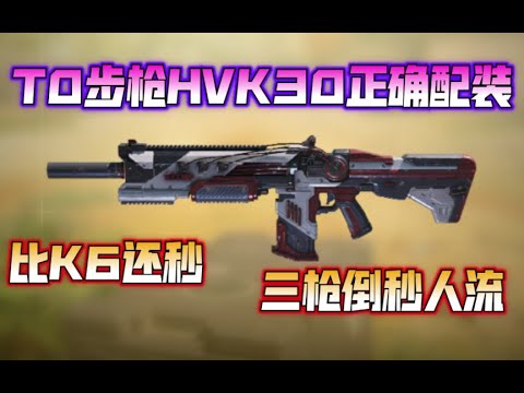 【使命召唤手游】国榜HVK30配装！比K6还秒的枪？这才是T1步枪！#CODM一枪穿云