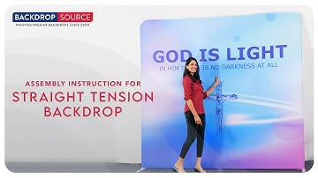 How to Step Up Straight Tension Fabric Media Wall Display | Backdropsource | Printed Media Wall