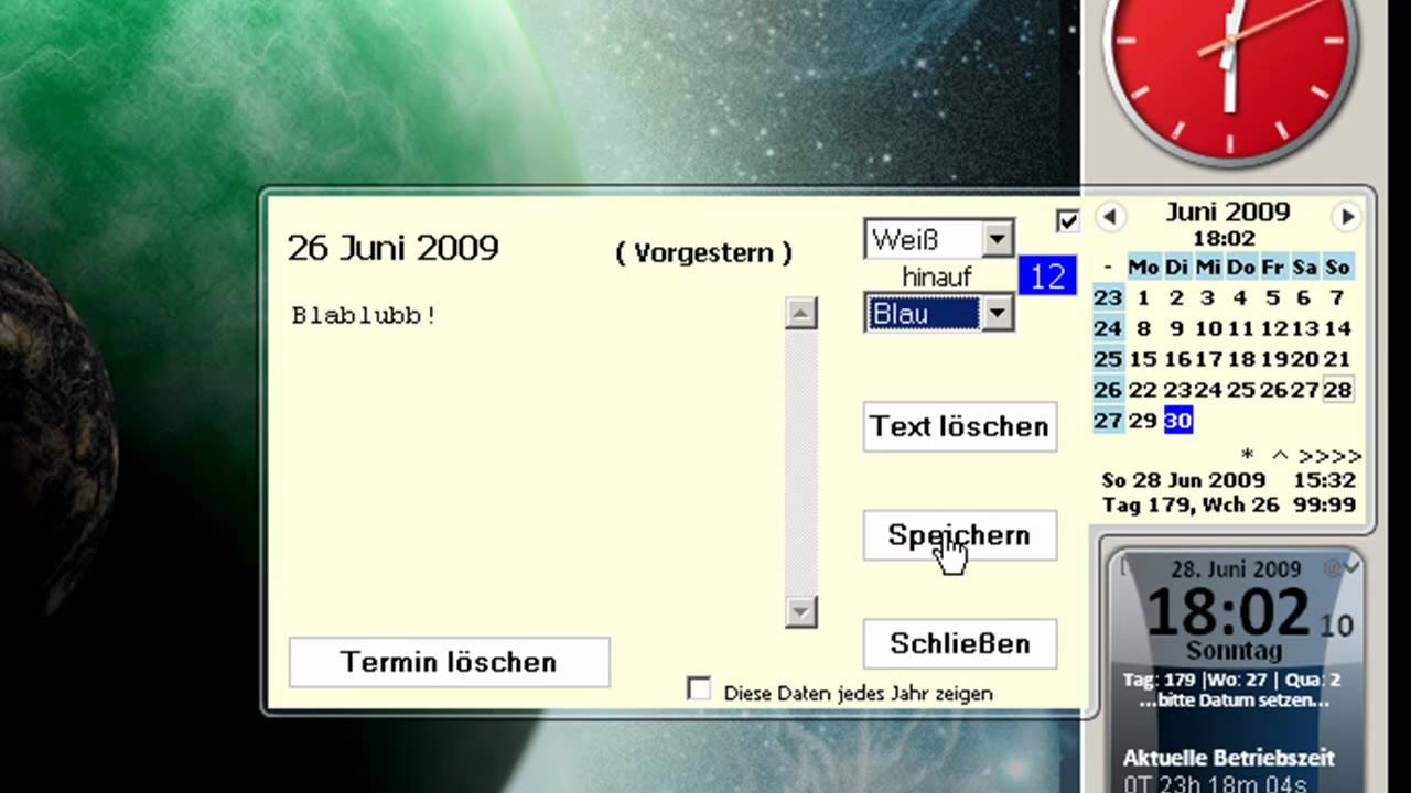 [SOFTWARE]: Terminkalender  (+ neues Design)