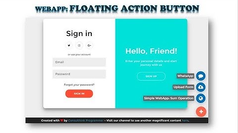 WebApp - Floating Action Button | Google Apps Script