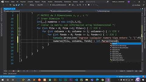 Matriz Multidimensional