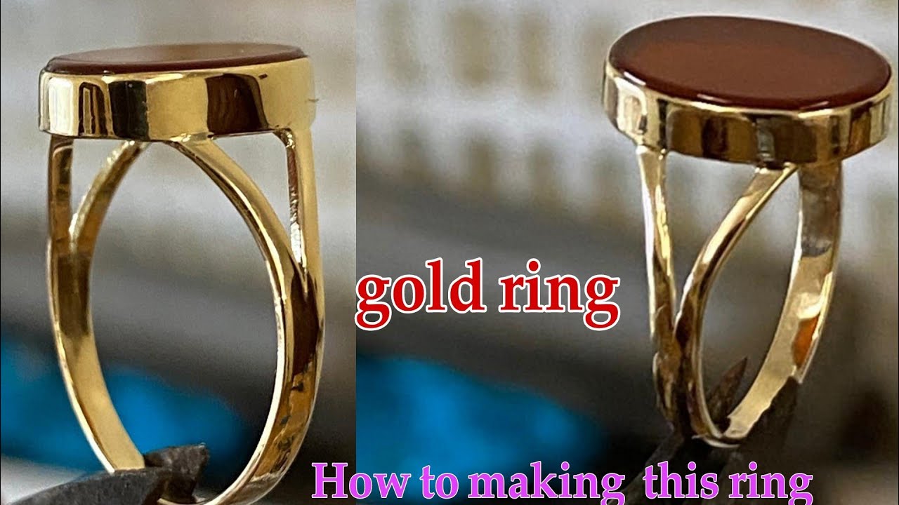 Making Rings Using Gold How to making this ring gold ring - YouTube