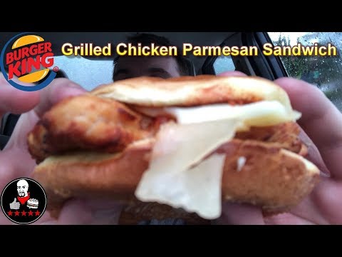 Burger King NEW Grilled Chicken Parmesan Sandwich Review