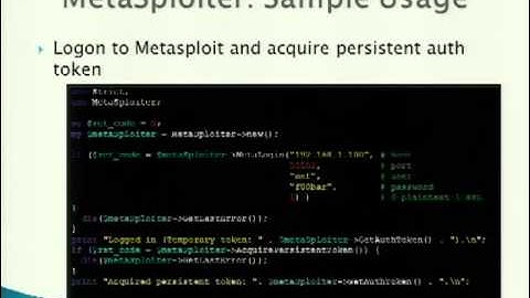 DEFCON 20 Post-Exploitation Nirvana Launching OpenDLP Agents over Meterpreter Sessions