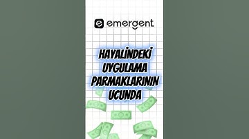 Emergent sayesinde Web sitesi ya da Mobil uygulama yapmak çok kolay! #shorst #reklam #emergent