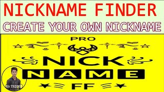 NICKNAME FIRE : NICK FINDER APP | NICKNAME FIRE 🔥 | HA REAL TRICKS | HUSNAIN ALI 👑👑 screenshot 1