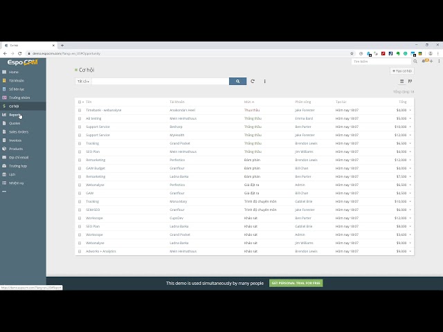 Demo EspoCRM