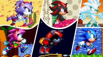 10 Playable Characters in Sonic Mania Plus | Sonic Mania Plus mods gameplay