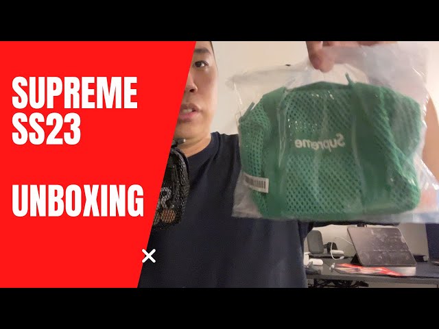 Supreme unboxing SS23 - Mesh Mini Duffle Bag - YouTube