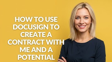 How to Use Docusign to Create a Contract with Me and a Potential Partner - Julia
