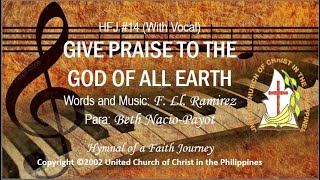Give Praise to the God of All Earth Vocal