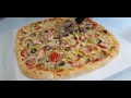 Домашняя Пицца с Курицей и Грибами на Белом Соусе ☆ Сицилийская ☆Chicken Pizza with Mushrooms Recipe