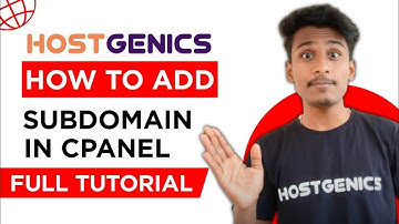 How To Add Subdomain In Cpanel - Full Tutorial Video By HostGenics