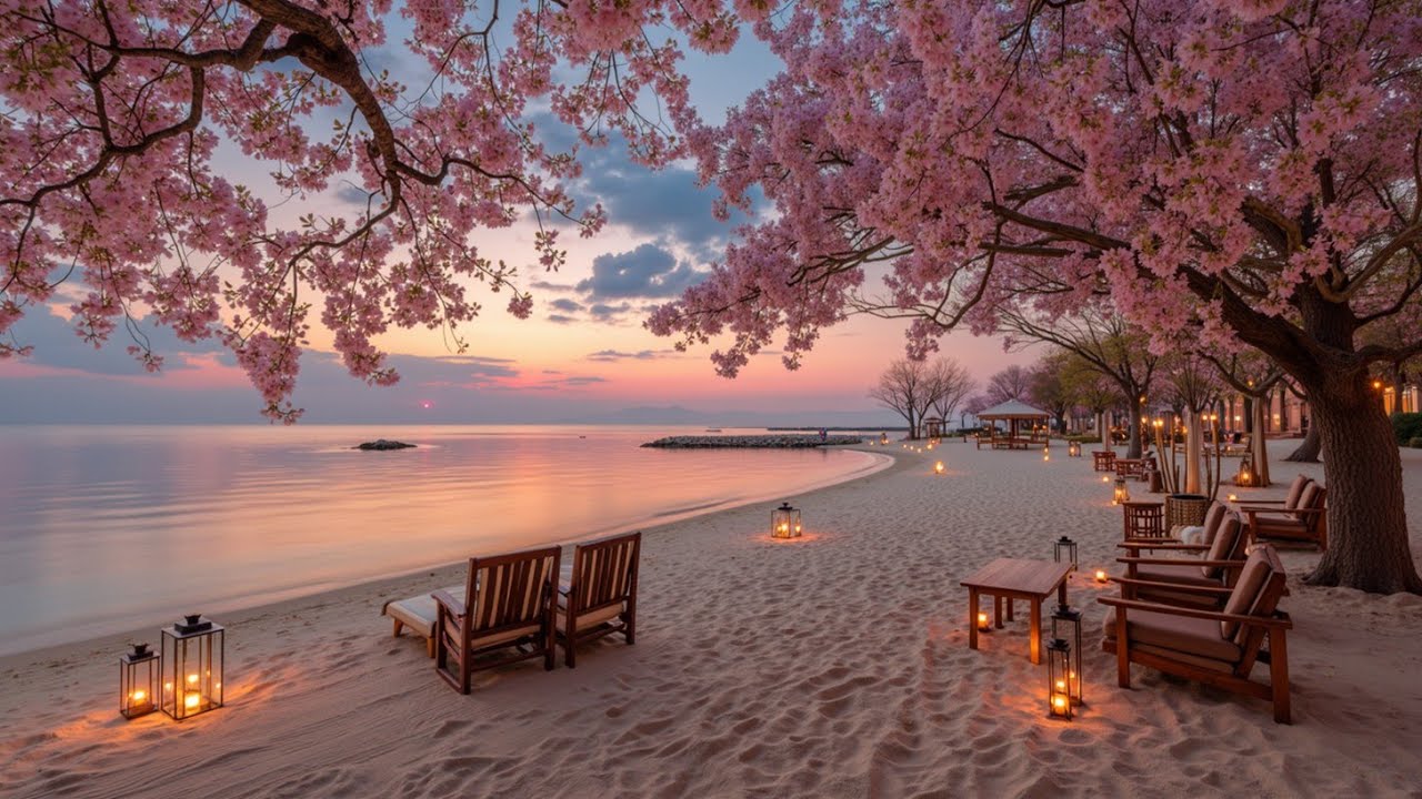 Deep House Весенние Вайбы ~ Расслабляющие Чил Биты для Пляжных Побегов на Закате