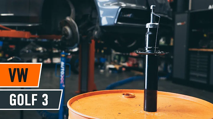 How to change front shock absorbers on VW GOLF 3 TUTORIAL | AUTODOC