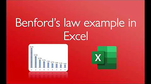 Benford's law example in Excel (4 minutes)