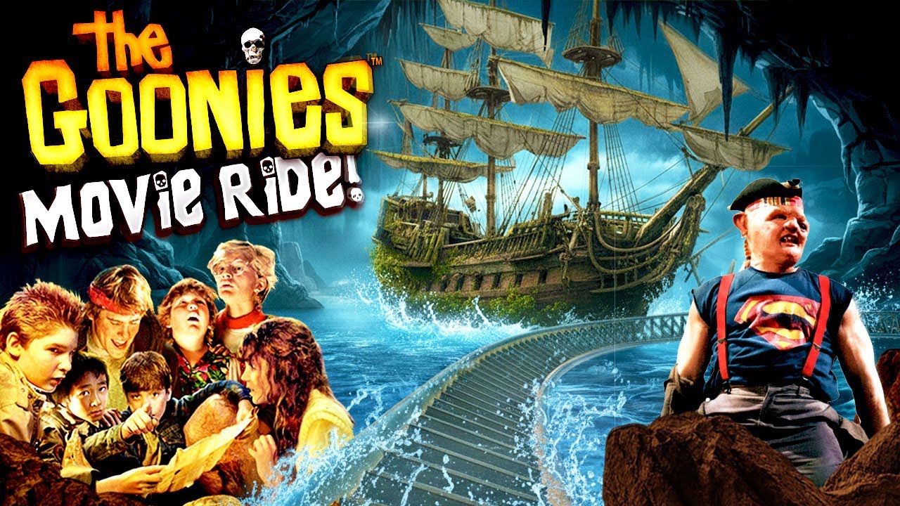THE GOONIES! Movie Coaster & Dark Ride! (POV) [CC]