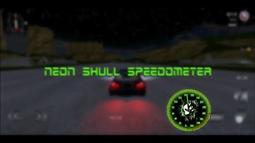 Neon Skull Speedometer - TC97 | GTA SA ANDROID v1.08 & v2.00