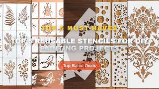 Details Cheap & Best Top 5 Reusable Stencils For DIY Painting Projects Unboxing & Review - 1PC A4 Vintage Ba Guide