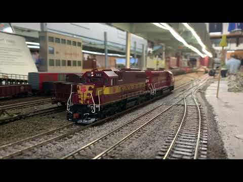 HO Scale Wisconsin Central EMD SDL39 # 582 and Canadian Pacific EMD GP40-2 # 4657.