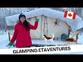 Glamping dhiver et chiens de traineau   une exprience inoubliable  richer manitoba canada