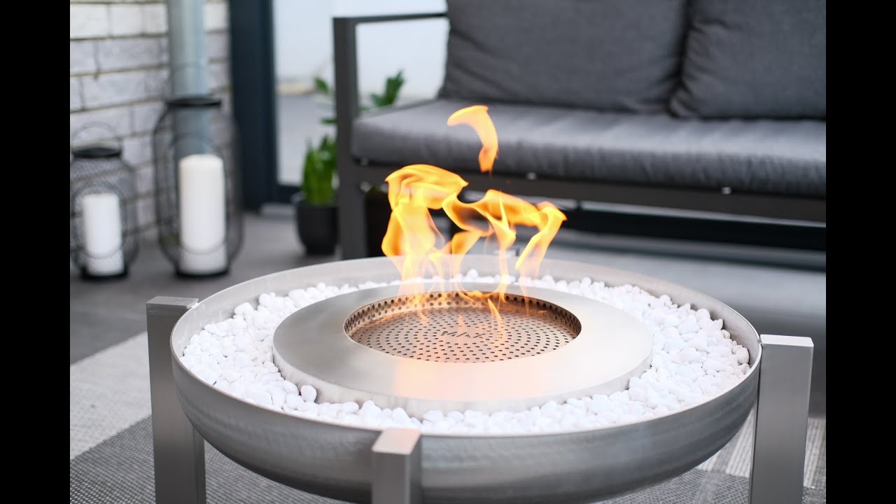 Ethanol stainless steel combustion chamber for fire bowls (smoke